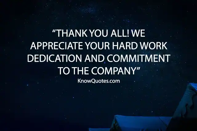 Thank You for a Job Well Done Quotes