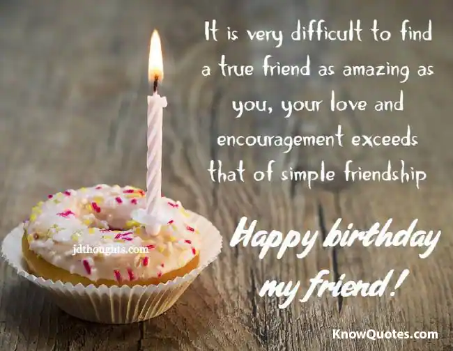Birthday Friendship Quotes in English