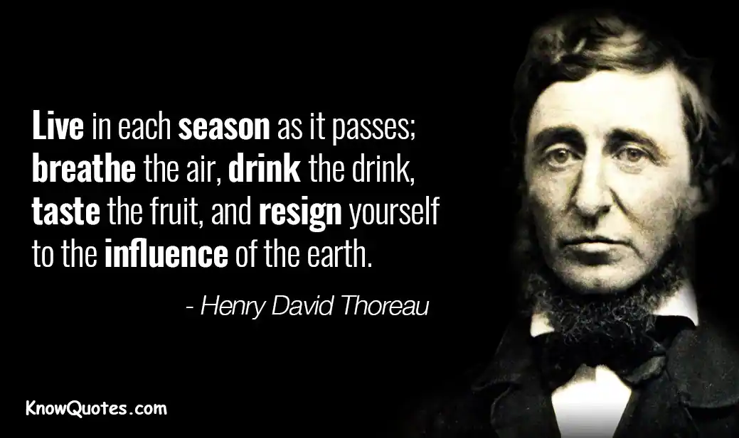 Quotes by Henry David Thoreau About Nature
