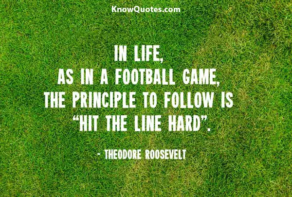 Inspirational Football Quote