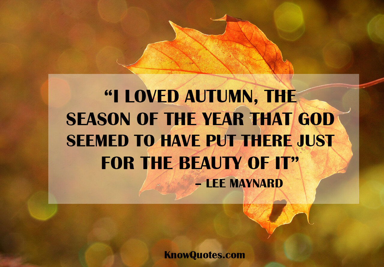 Inspirational Quotes for Autumn