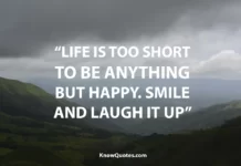 Life Is Short Always Choose Happiness Meaning