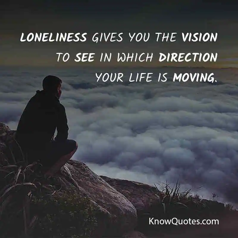 Enjoying Lonely Life Quotes