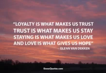 Loyalty Sayings